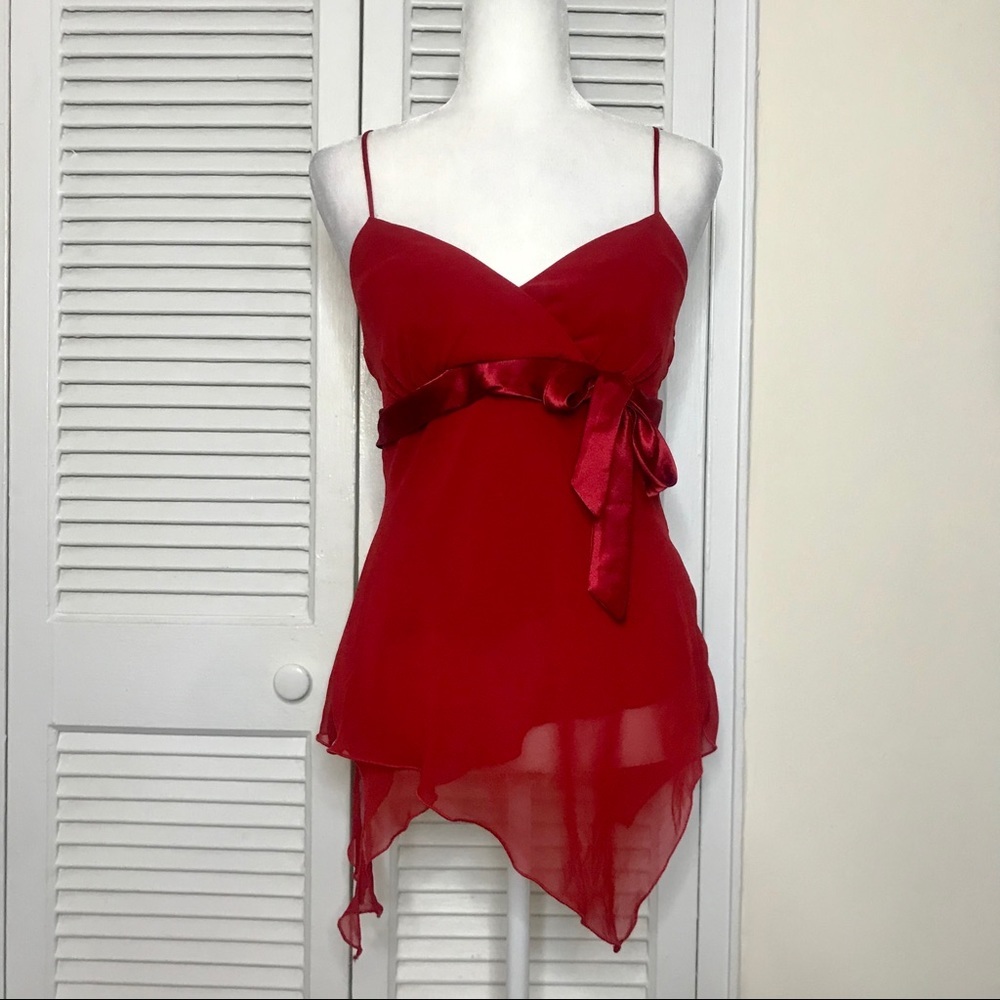 Vintage Red Cami Top from Trixxi